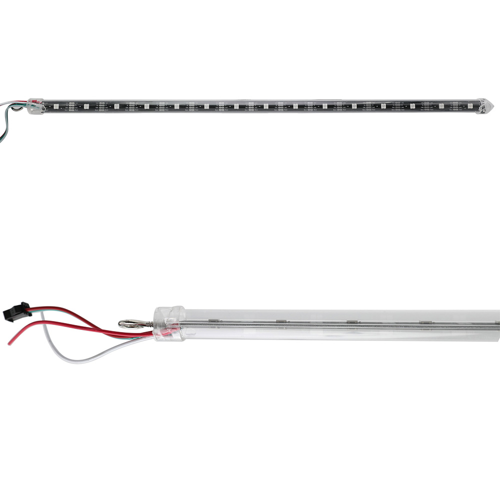 DC5V WS2812B 30 LEDs/m Digital LED Pixel Tube with 3D Meteor Light Effect for Gardens, Hotels, and Night Scenes